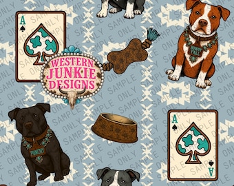 Western Mama Pitbull Seamless File