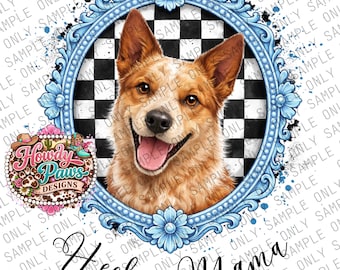 Roter Heeler Mama PNG