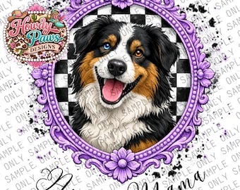 Australian Shepherd Mama PNG - Aussie Mama