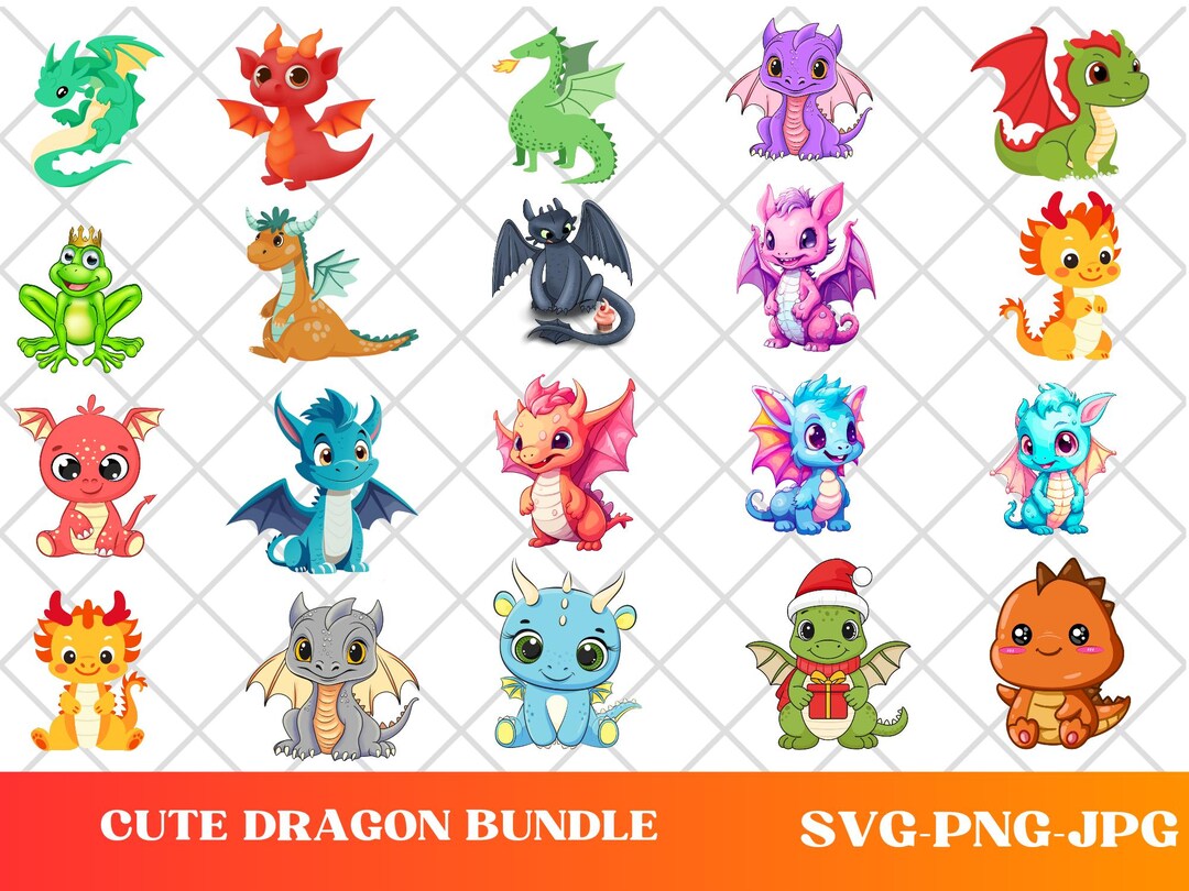 Cute Dragon SVG Fantasy SVG Kids Dragon Sleeping Dragon SVG Cricut ...