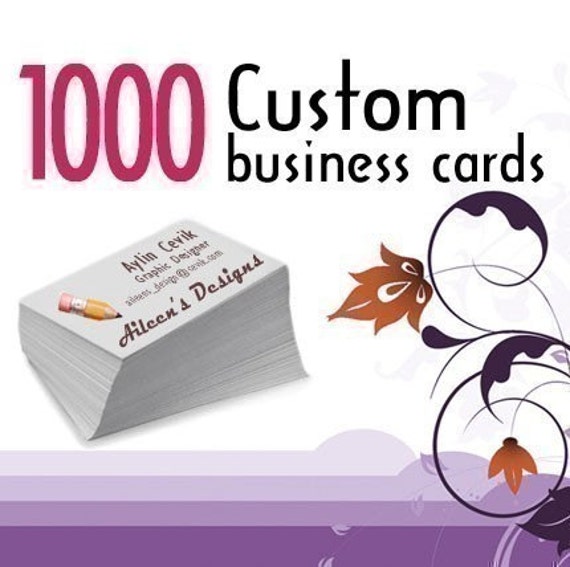 1000 Custom Business Cards: Full-Color, Glossy or Matte