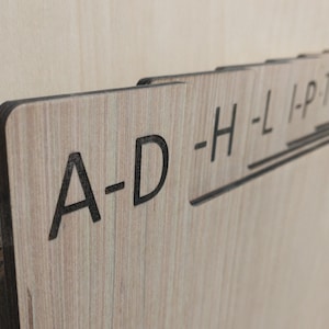 A-Z Record (LP) Dividers, Vertical Organizers, 6 Tabs. For the music lover and record collector.