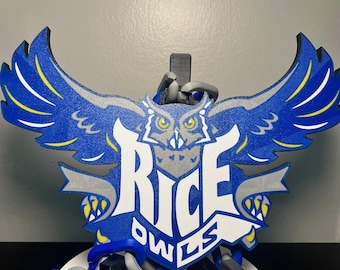 Houston Rice Owls Custom Ultimate Fan Large Logo Chain