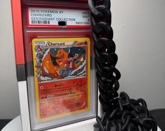 PSA Slab Holder Necklace – Custom Graded Card Case with Cuban Link Chain