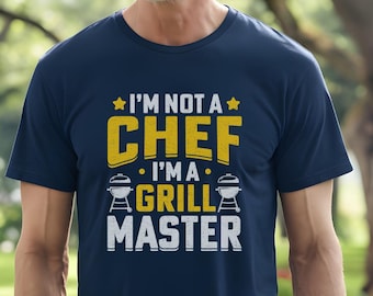 Funny Grill Master T-Shirt | Dad BBQ Cookout Tee