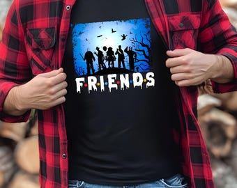 Horror Movie Mashup Shirt: Friends Halloween Tee