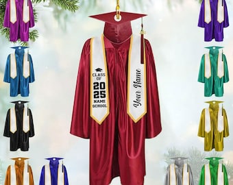 Adorno de graduación personalizado: Clase de 2025, regalo para graduados universitarios