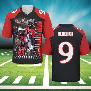Custom Football Jersey Personalized Embroidered Name Number Training Shirt Fan Gift for Men Women Kids Toddlers Sports Uniform