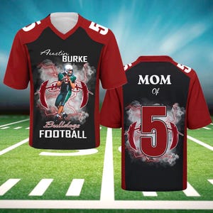Custom Football Jersey Personalized Embroidered Name Number Training Shirt Fan Gift for Men Women Kids Toddlers Sports Uniform