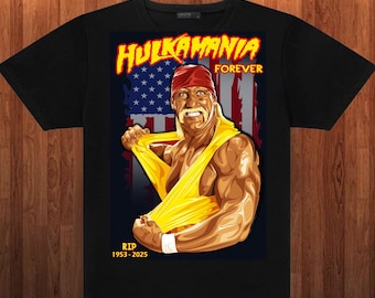 Hulk Hogan Tribute T-Shirt, In Erinnerung an eine Wrestling Legende – Vintage Tribute Tee für echte Fans – Nostalgische Grafik, mit herzlichem Design