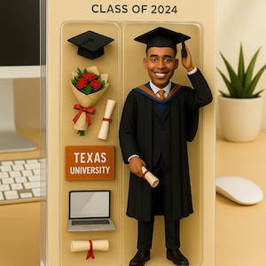 Personalized Graduation Gift, Custom 3D Photo Acrylic Plaque, Class of 2025 Keepsake, Unique Graduation Gift for High School or College Grad