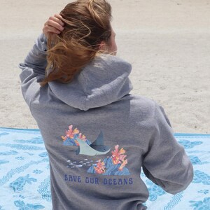 Save Our Oceans Hoodie: Unisex Cotton Loungewear - Designed in Florida