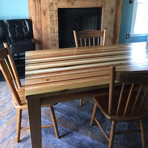 Wood Parsons Table, Parsons Dining Table, Reclaimed Wood Dining Table, Modern Farmhouse Kitchen Table, Eclectic Wood Parsons Table, Cabin