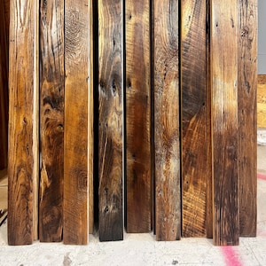 Minimum order 20 linear feet. Pre-finished Reclaimed Wood Window and Door Trim, Rustic Home Decor,Lodge Furniture, Door Trim,