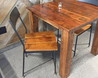 CIDER HOUSE- Reclaimed Wood Bar Stools With Back - Rustic Stools - Counter Stools - Counter Height Chairs With Back