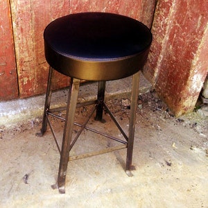 FREE Shipping - Counter Height Stool, Cushion Counter Stools , Backless Bar Stools, THE CLERK, Padded Seat Bar Stools, Counter Cafe Stools