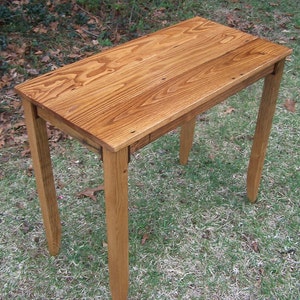 Barnwood Furniture, Writing Desk, Computer Desk, Antique Desk, Classroom Furniture, Chestnut Laptop Desk, Side Table, End Table, Cabin Decor image 1