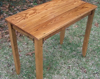 Barnwood Furniture, Writing Desk, Computer Desk, Antique Desk, Classroom Furniture, Chestnut Laptop Desk, Side Table, End Table, Cabin Decor