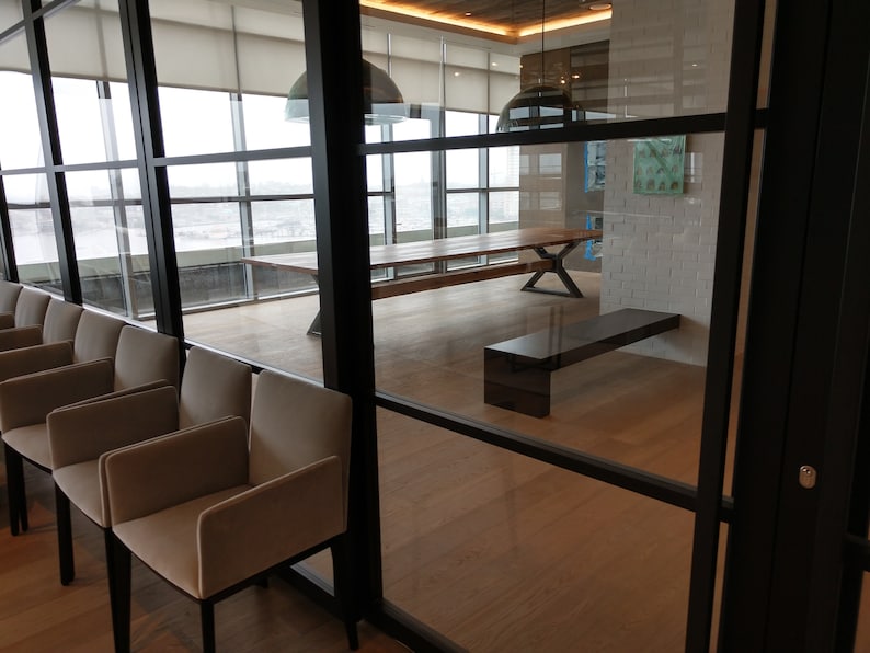 The Executive  Conference Table from Reclaimed Oak and Modern image 3