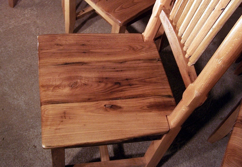 Wormy Chestnut Chair, Dining Chair, Antique Oak Chair, Rustic Chair, Wood Chair With Back image 3