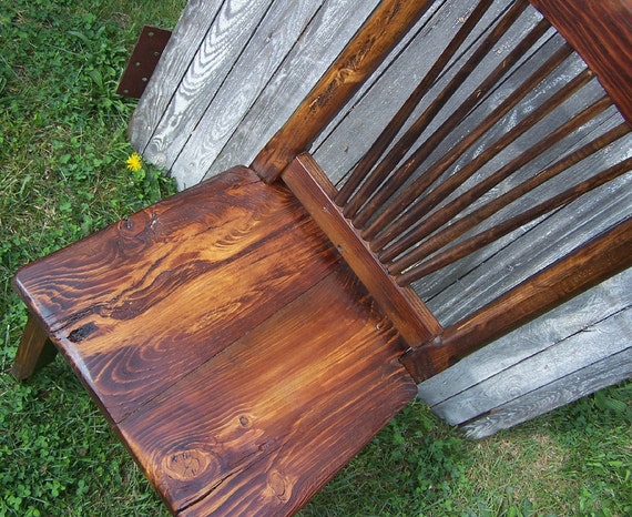 Pine Dining Chair Rustic Dining Chair Solid Wood Dining Chair Spindle Back Chair Antique Chair Farmhouse Chair Knotty Pine Chair Etsy