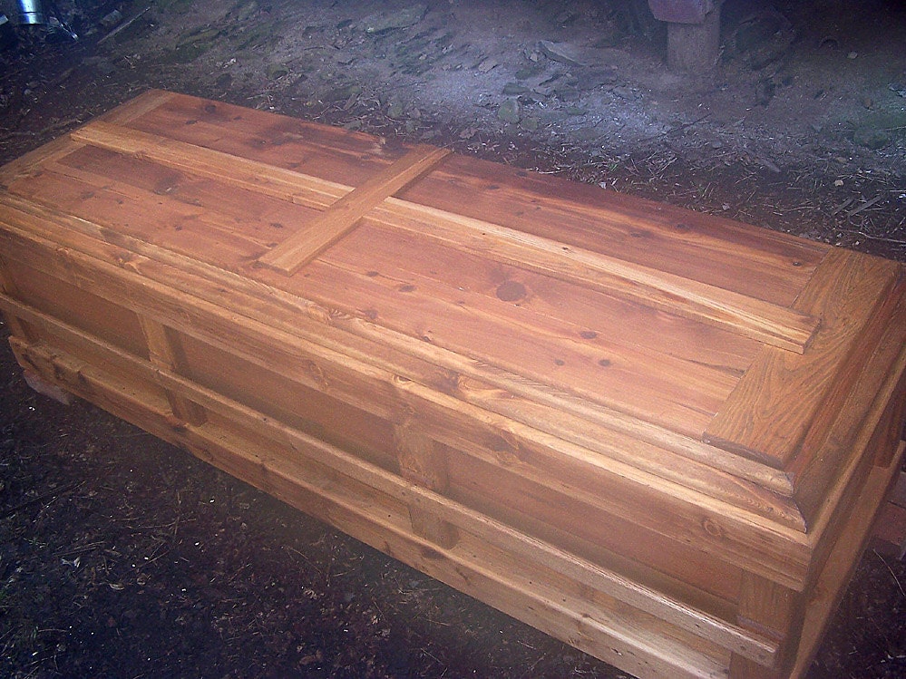 Handcrafted Reclaimed Heart Pine Casket, Customizable Wood Coffin - Etsy