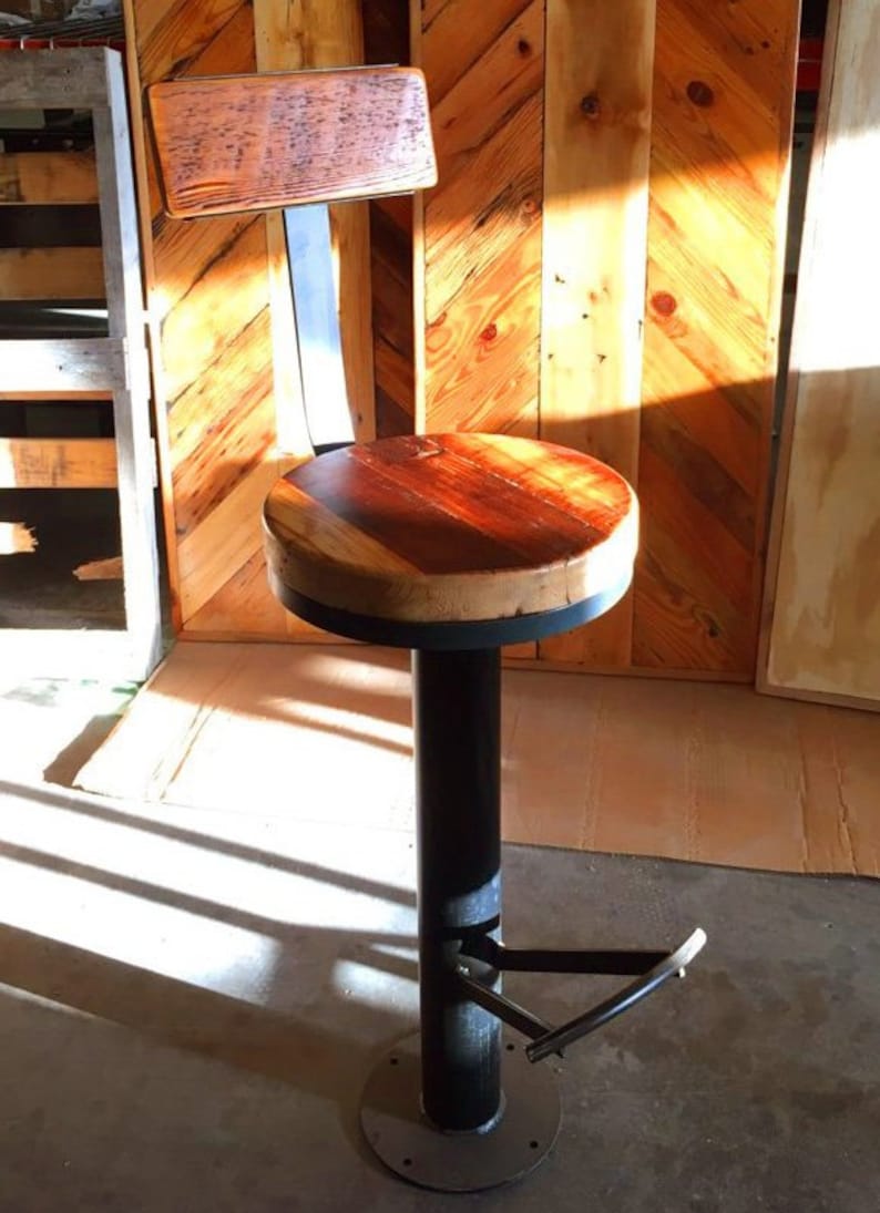 Backrest and Foot Rest Customizable Bolt Down Bar Stools with Swivel Free Shipping Urban 