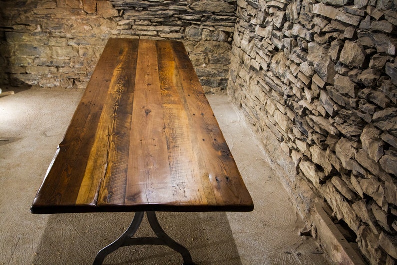 FREE SHIPPING Reclaimed Conference Table Heart Pine Table Viking Furniture Table image 3