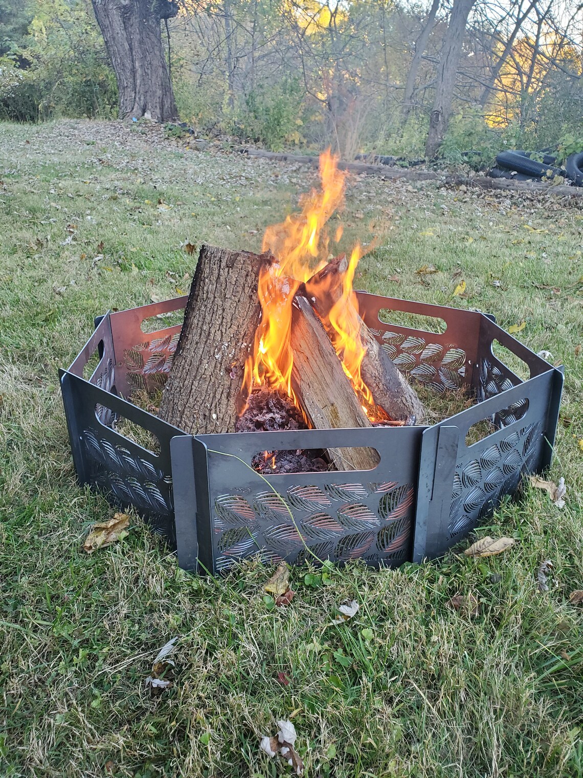 Custom Portable Fire Ring Fire Pit Camping Fire Ring Fire Etsy