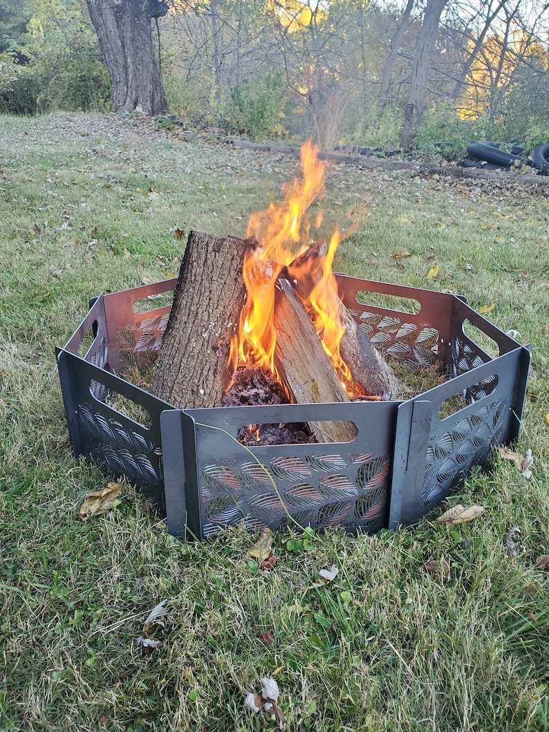 Custom Portable Fire Ring Fire Pit Camping Fire Ring Fire Etsy