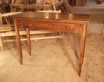 Writing Desk With Drawer, Wood Desk, Antique Desk, Vintage Style Nostalgic Furniture, Solid Wood Rustic Desk, Chestnut Desk, Reclaimed Wood