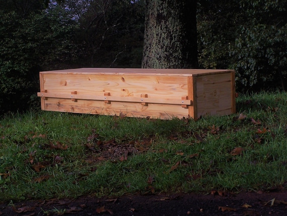 Wood Casket Pine Box Coffin Wood Coffin Casket Box Funeral Etsy