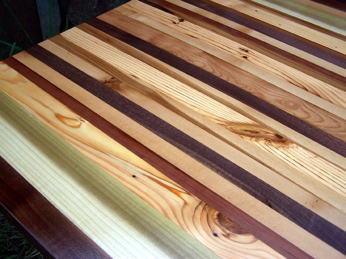 Butcher Block Table Kitchen Table Wood Cutting Board Table Etsy