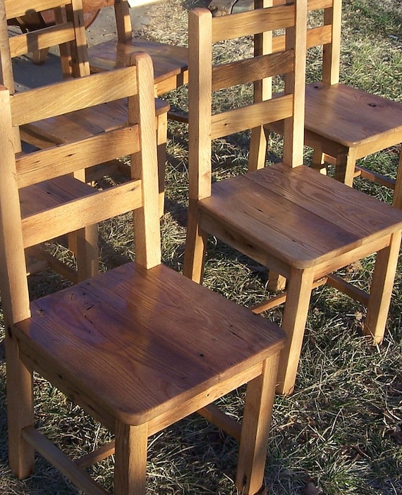 Silla de comedor hecha a mano, silla de comedor de madera, silla de comedor  rústica, silla de cocina, silla de madera recuperada. -  México