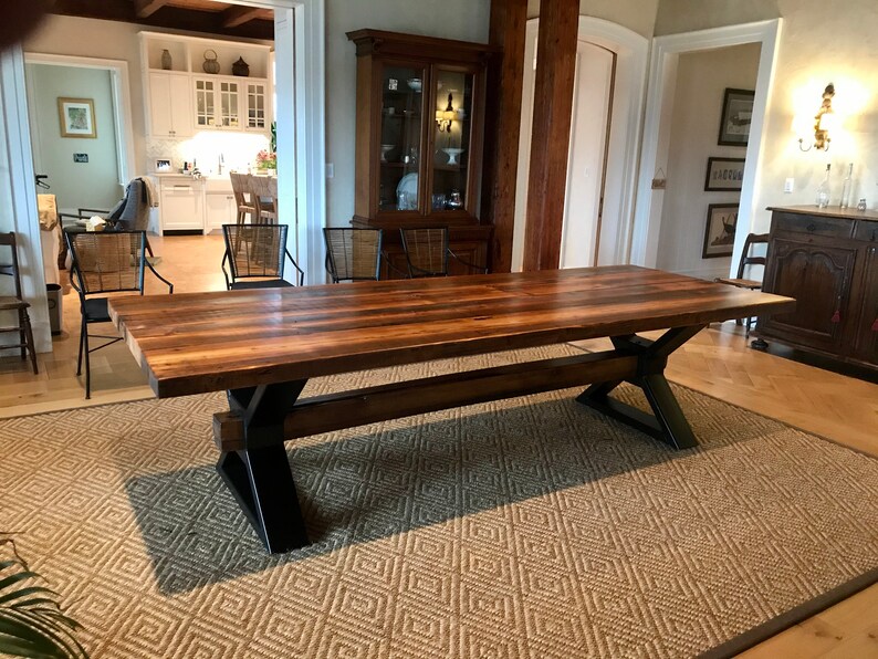 The Executive  Conference Table from Reclaimed Oak and Modern image 9