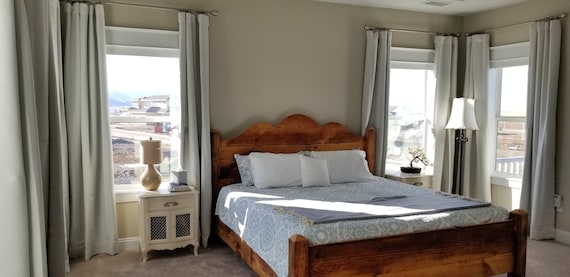 Scalloped headboard queen deals