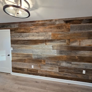 FREE SHIPPING - Rustic Weathered Reclaimed Wormy Chestnut Wood Planks for DIY Crafts, Projects and Decor