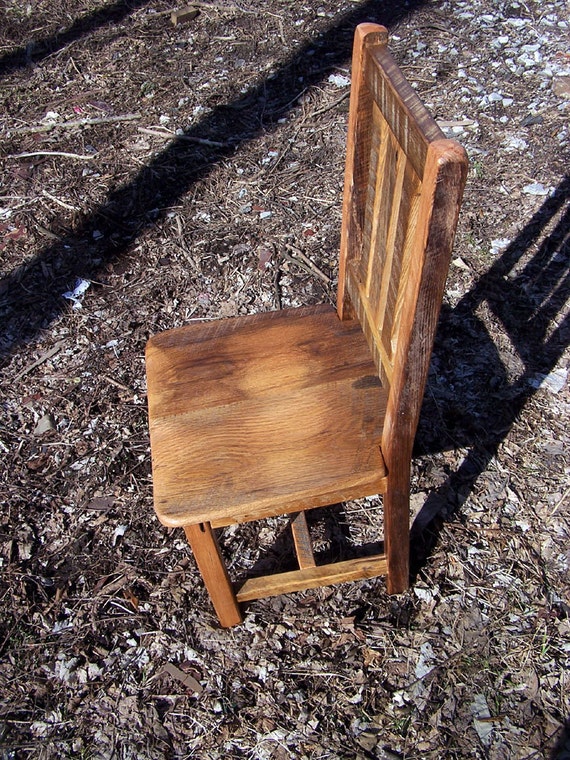 Distressed wood clearance dining chairs