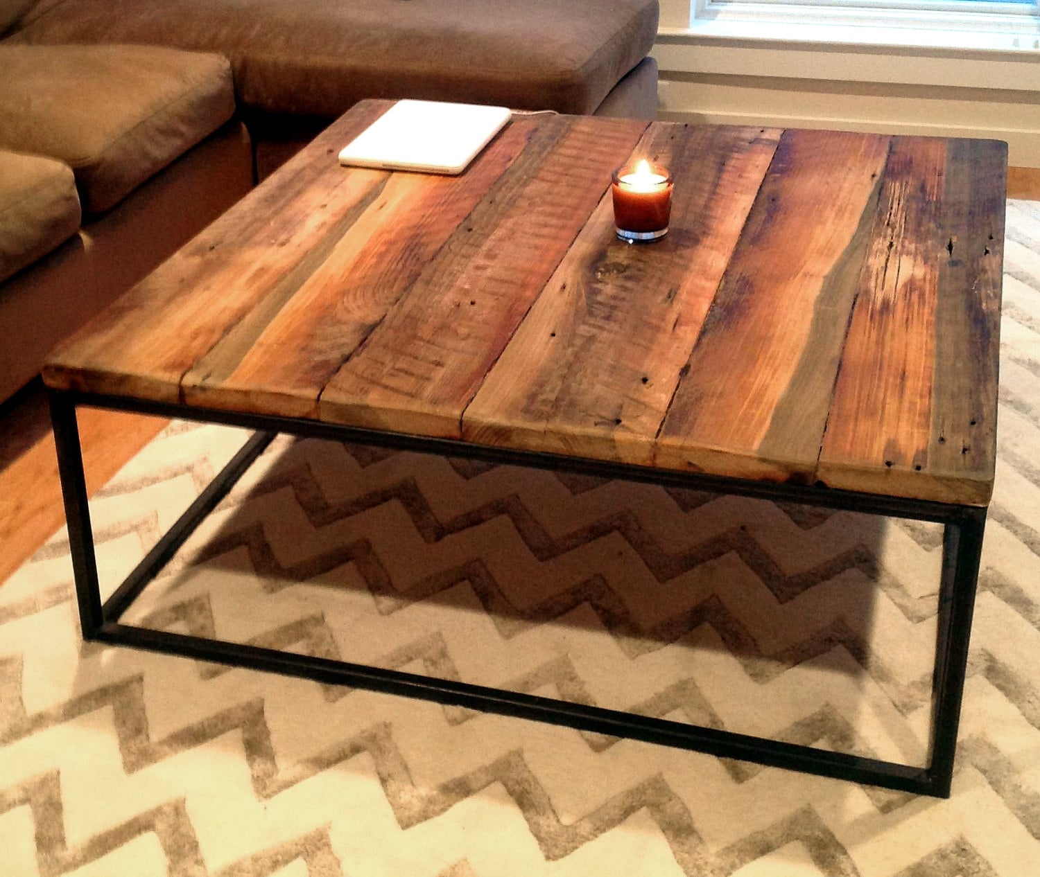 Extra Large Wood Coffee Table Square, Extra Large Side Table With Storage
