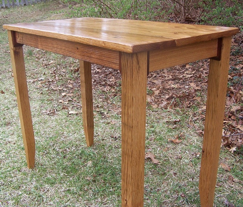 Barnwood Furniture, Writing Desk, Computer Desk, Antique Desk, Classroom Furniture, Chestnut Laptop Desk, Side Table, End Table, Cabin Decor image 3