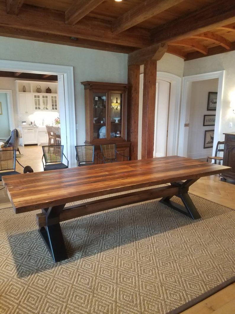 The Executive  Conference Table from Reclaimed Oak and Modern image 6