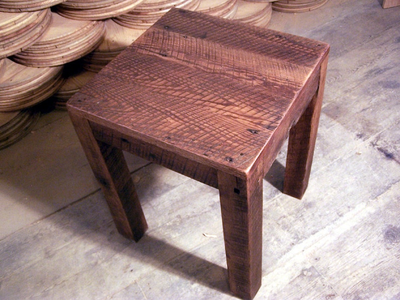 Solid Wood End Table Parsons End Table Wood Side Table Etsy