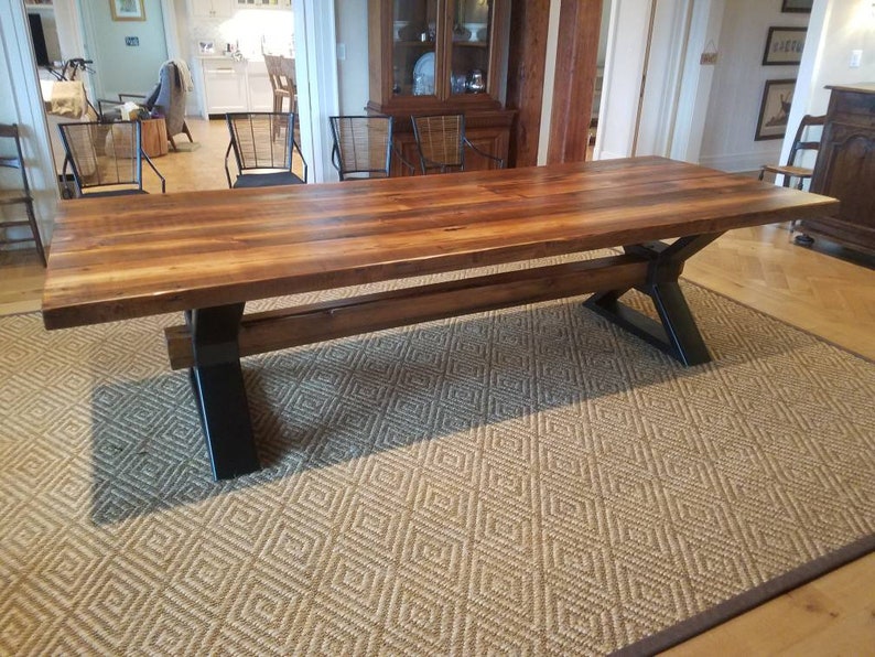 The Executive  Conference Table from Reclaimed Oak and Modern image 7