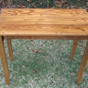 Barnwood Furniture, Writing Desk, Computer Desk, Antique Desk, Classroom Furniture, Chestnut Laptop Desk, Side Table, End Table, Cabin Decor image 2