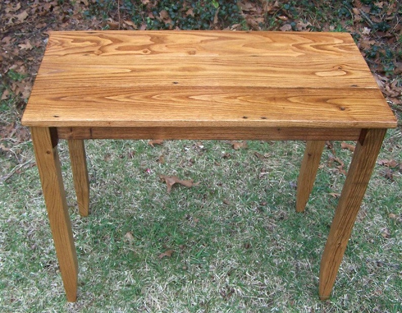 Barnwood Furniture, Writing Desk, Computer Desk, Antique Desk, Classroom Furniture, Chestnut Laptop Desk, Side Table, End Table, Cabin Decor image 2