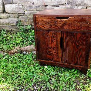 FREE SHIPPING - Reclaimed Wood Dresser - Weathered Nightstand Dresser - Danish Solid Wood Nightstand