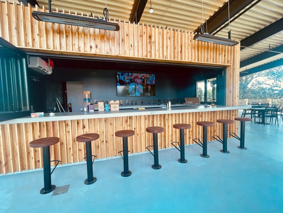 Bolt down sale outdoor bar stools