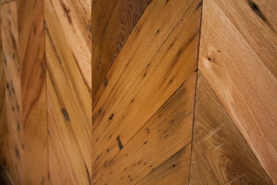 Chevron wood headboard deals king