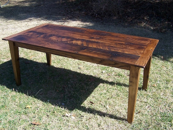 Wormy chestnut dining table deals