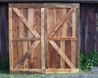 Sliding Barn Door, Reclaimed Barn Door, Wood Sliding Door, Antique Barn Door, Sliding Door Hardware, Double Gate Sliding, Unique Barn Wood